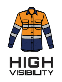 SyzmikWorkwear workwear tradie smoko high vis Sticker