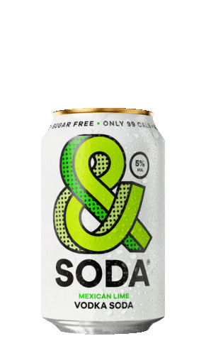 andsoda excited vegan bounce alcohol Sticker