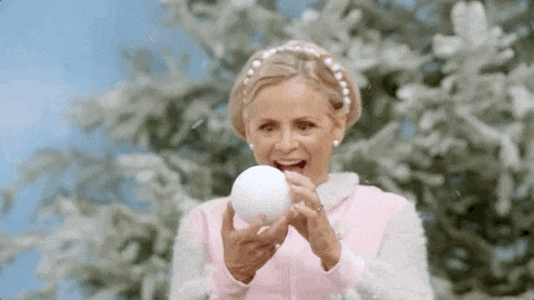 amy sedaris snow GIF by truTV’s At Home with Amy Sedaris