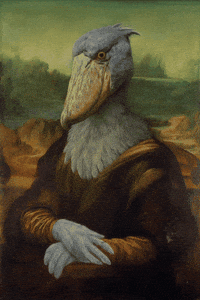 Mona Lisa Instagram GIF