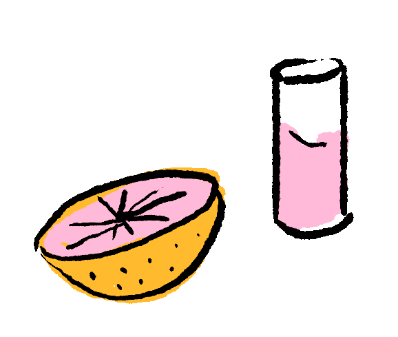 Grapefruit Juice Breakfast Sticker by megan lockhart