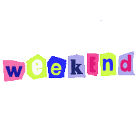 Weekend Rannybocil Sticker