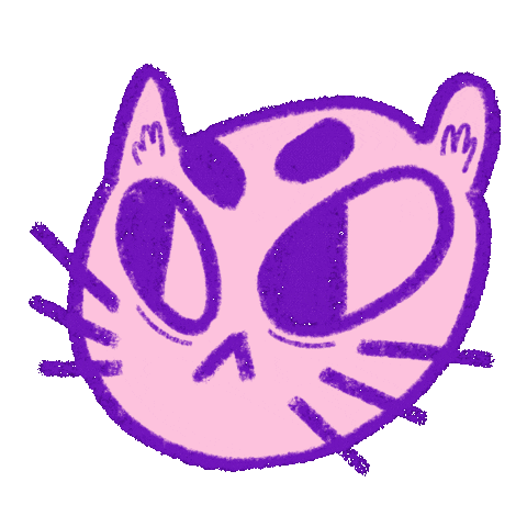 Aloverra giphyupload cat pink mad Sticker