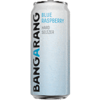 Blue Raspberry Sticker by Bangarang Hard Seltzer