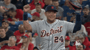 Major League Baseball Reaction GIF by Detroit Tigers