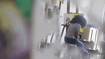 ConsistentlyCoolProductions painting black woman artists black artists GIF
