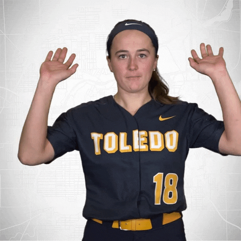 Rocket Softball GIF by Toledo Rockets