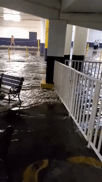 Water Floods Las Vegas Parking Garage