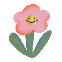 Happy Flower Sticker