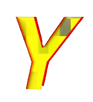 Glitch Alphabet Sticker by #BASILIO