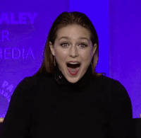 shocked melissa benoist GIF by The Paley Center for Media