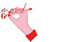 impulsaturockstar pink mood red hand Sticker
