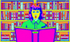 Read Pop Art GIF by Grande Dame