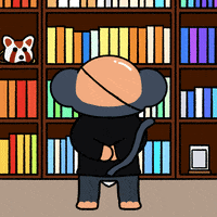 Books Reading GIF by Chimpers
