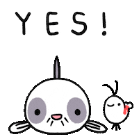 Freshwater Fish Yes Sticker by pikaole