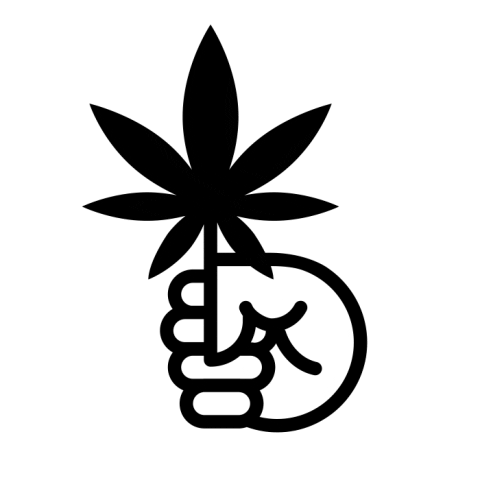 Weed Fist Sticker by Jusos