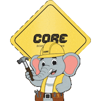 Coloring Book Construction Sticker by Core Scaffold