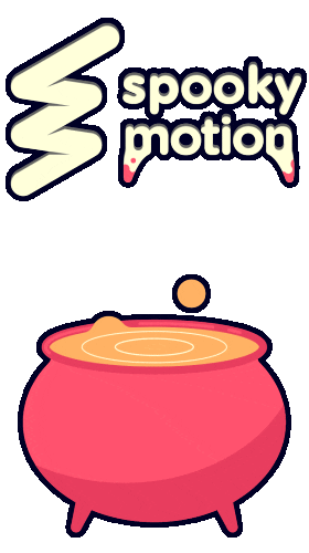 feedmemotion animation halloween magic scary Sticker