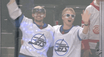 Happy Winnipeg Jets GIF by NHL