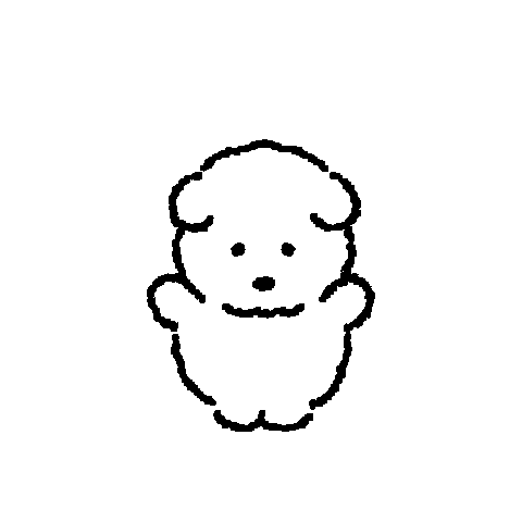 Wangwangie happy dog hug puppy Sticker