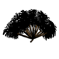 Giulialdp chic ventaglio folding fan piume Sticker