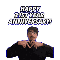 Happy 31St Anniversary Sticker