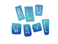 BluWave design creative typequeen bluwave Sticker