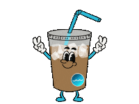BluWave coffee design fuel icedcoffee Sticker