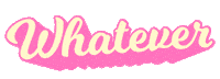 Attitude Whatever Sticker by By Samii Ryan