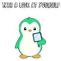 Think Take A Look At Yourself Sticker by Abster