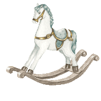 Christmas Horse Sticker by P13PaperProducts