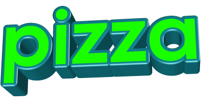3D Pizza Sticker by GIPHY Text