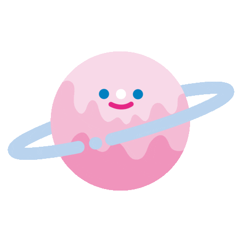 Space Planet Sticker by THE RECORDER FACTORY