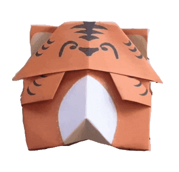 Tigrito Sticker by origamiteca