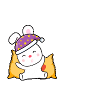 Good Night Sleeping Sticker by Charm Indonesia