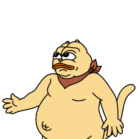 Hungry Fatcat Sticker