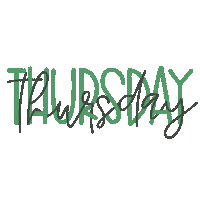Thursday Weekday Sticker