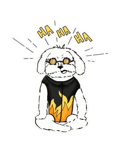 Fionaliemm giphyupload funny dog cool Sticker