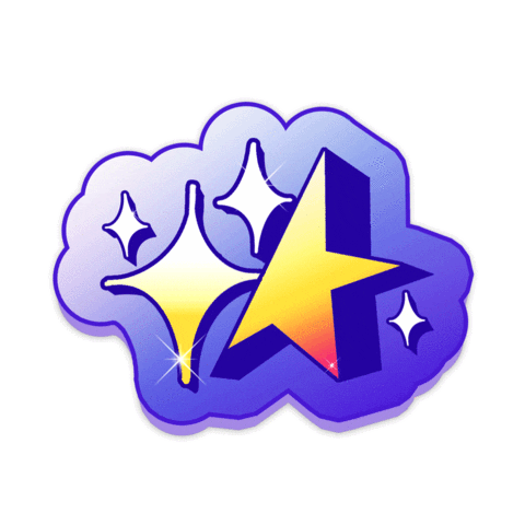 Stars Shining Sticker by goldengoosedb
