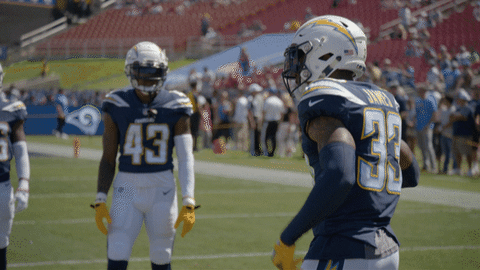 Derwin James Reaction GIF by Los Angeles Chargers
