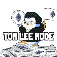 Tom Lee Money Sticker by Pudgy Penguins