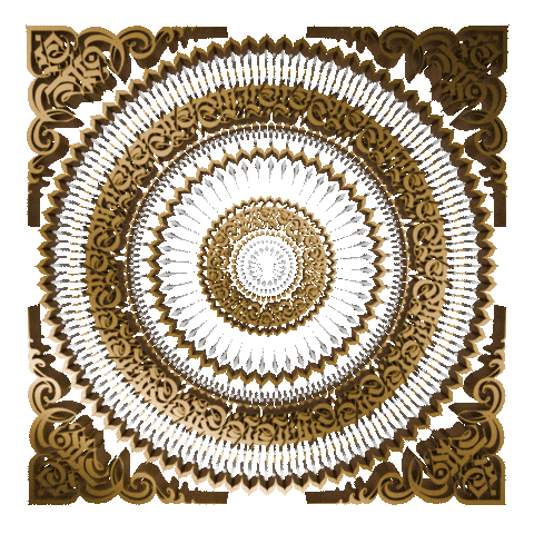 Mandala Ananda Sticker by GASLAMPKILLER