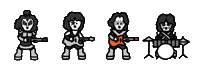 Guitar Kiss Sticker