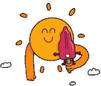 summer sun Sticker by YLLW