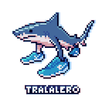 Shark 8Bit Sticker