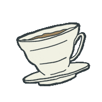 Pour Over Waking Up Sticker