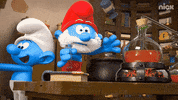Scared Papa Smurf GIF by Nickelodeon