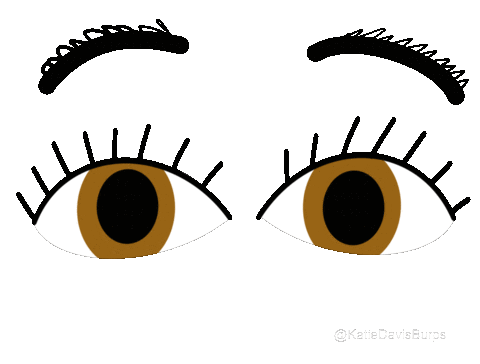 KatieDavisBurps surprise eyes blinking Sticker