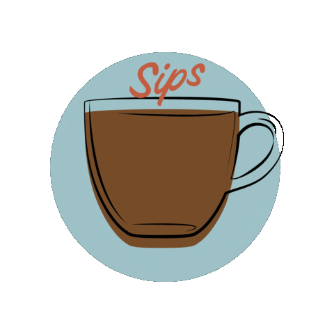 Runway19Coffee coffee drink coffee cup Sips Sticker