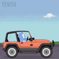 Travel Driving GIF by Pudgy Penguins